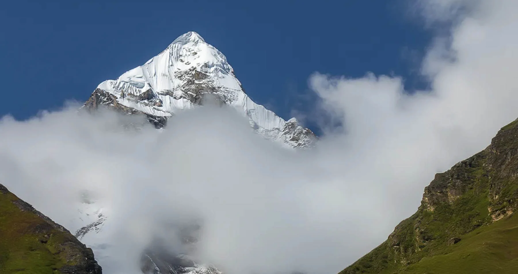 A View of the Himalayan Range from Pipalkoti